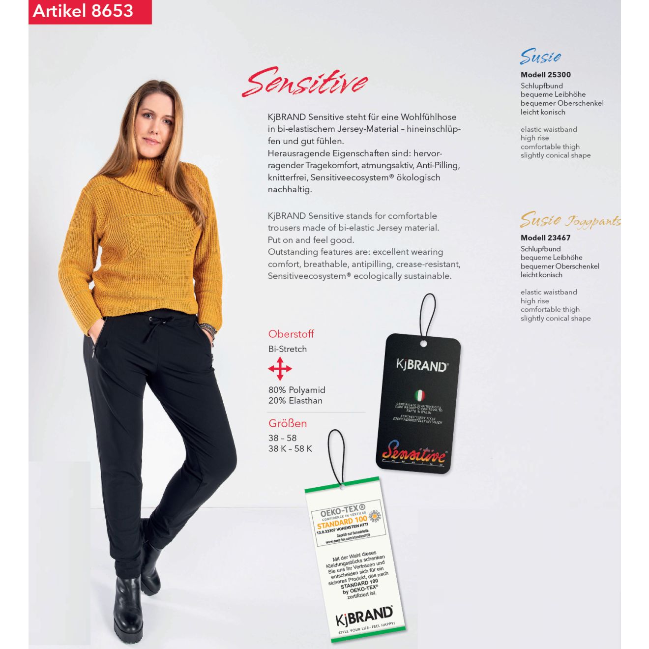 SUSIE KjBrand SchlupfHose mit Sensitive Joggpants, RV-Taschen